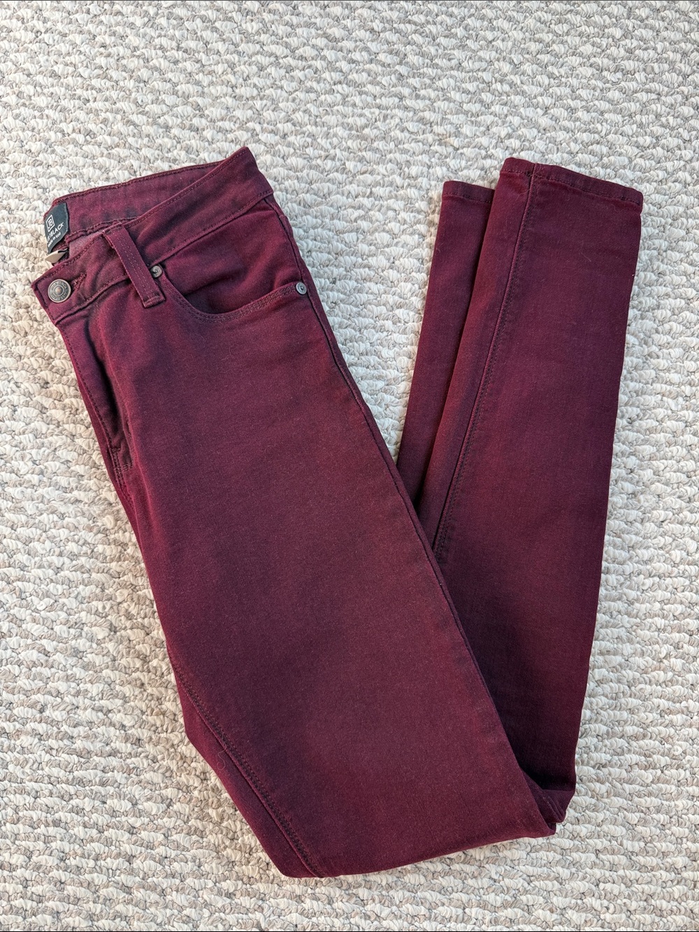 Women’s Maroon Skinny Jeans